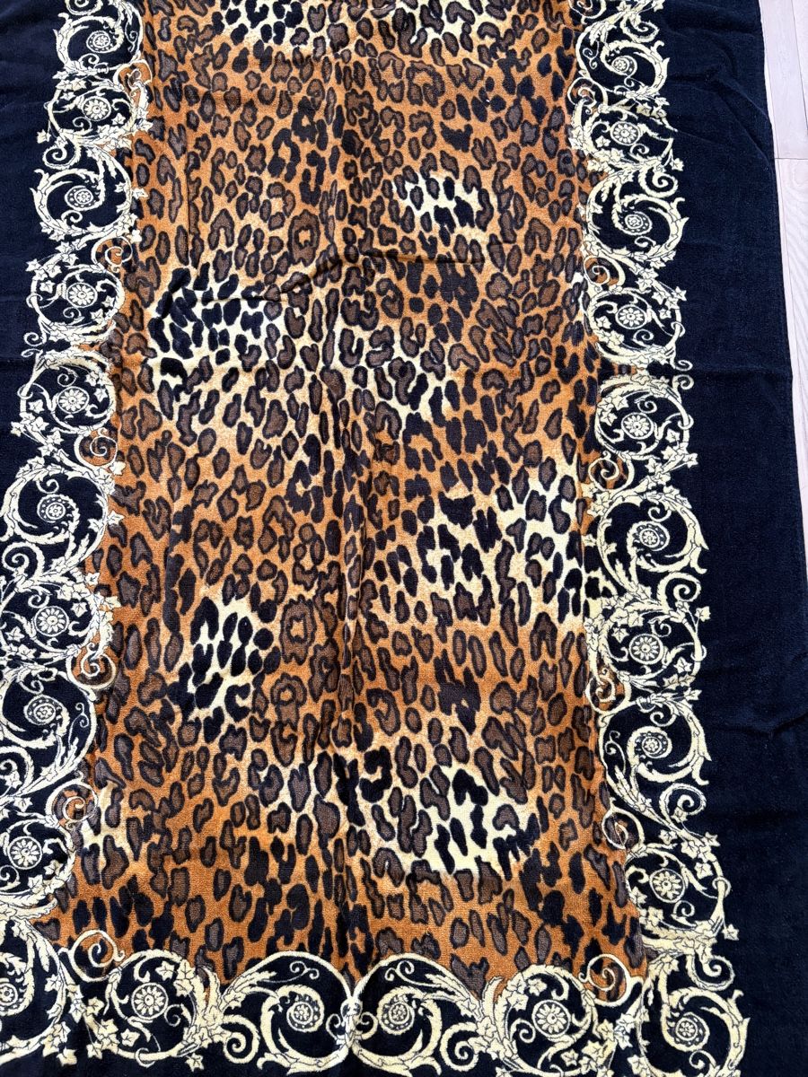 Teli da bagno: Badetuch Leopardprint, schwarz-golden – Nuovo (secondo la descrizione) da Oberengstringen venduto da Marling 2