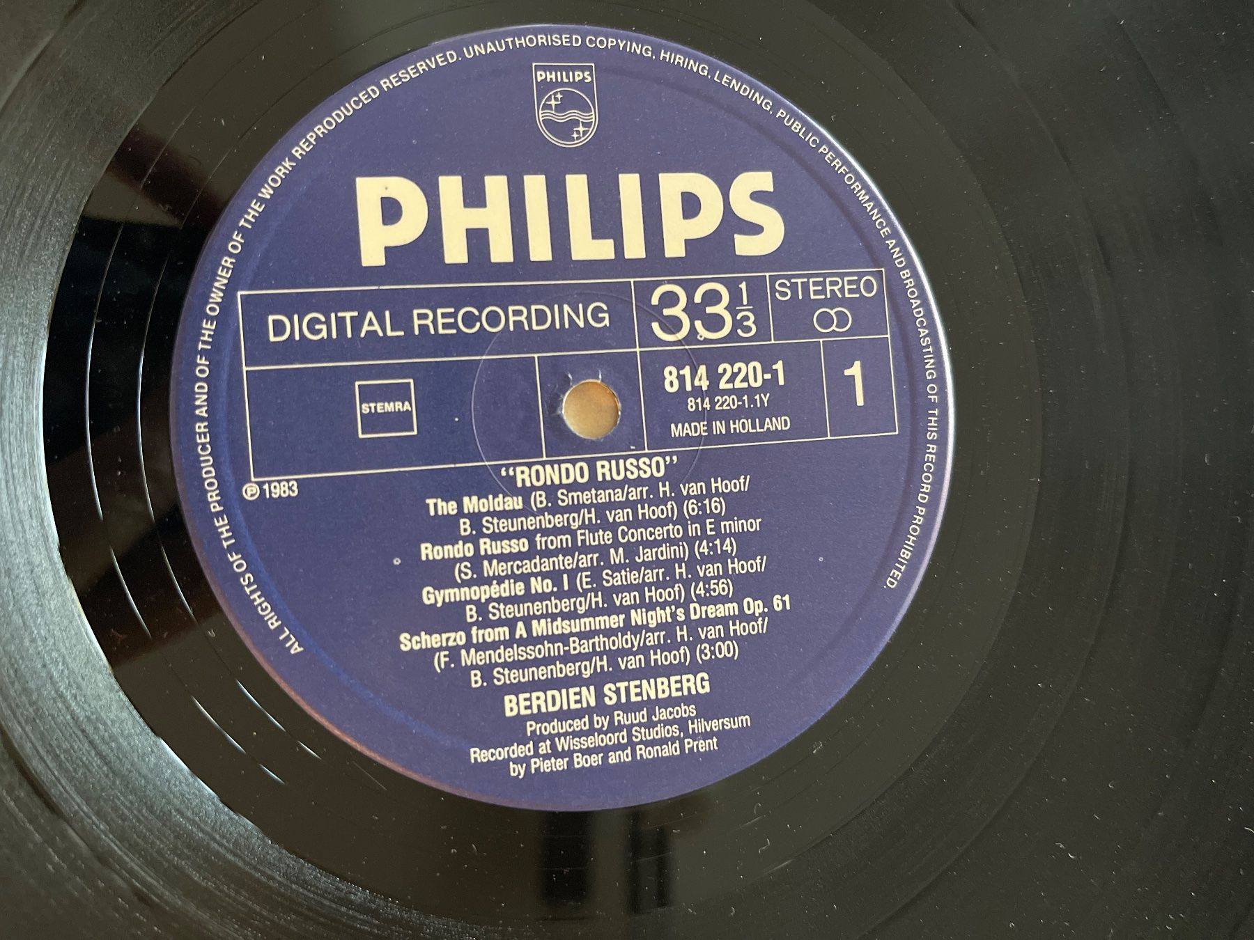 Schallplatten: S1378/Berdien Stenberg - Rondo Russo – Gebraucht aus Frutigen von Philippe_jsp 2