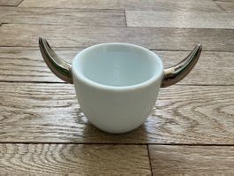 Tasse mit silbernen Hörnern, Luca Trazzi, Italy