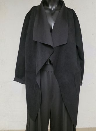 Schwarzer Damen Mantel, Grösse L, Top Zustand!