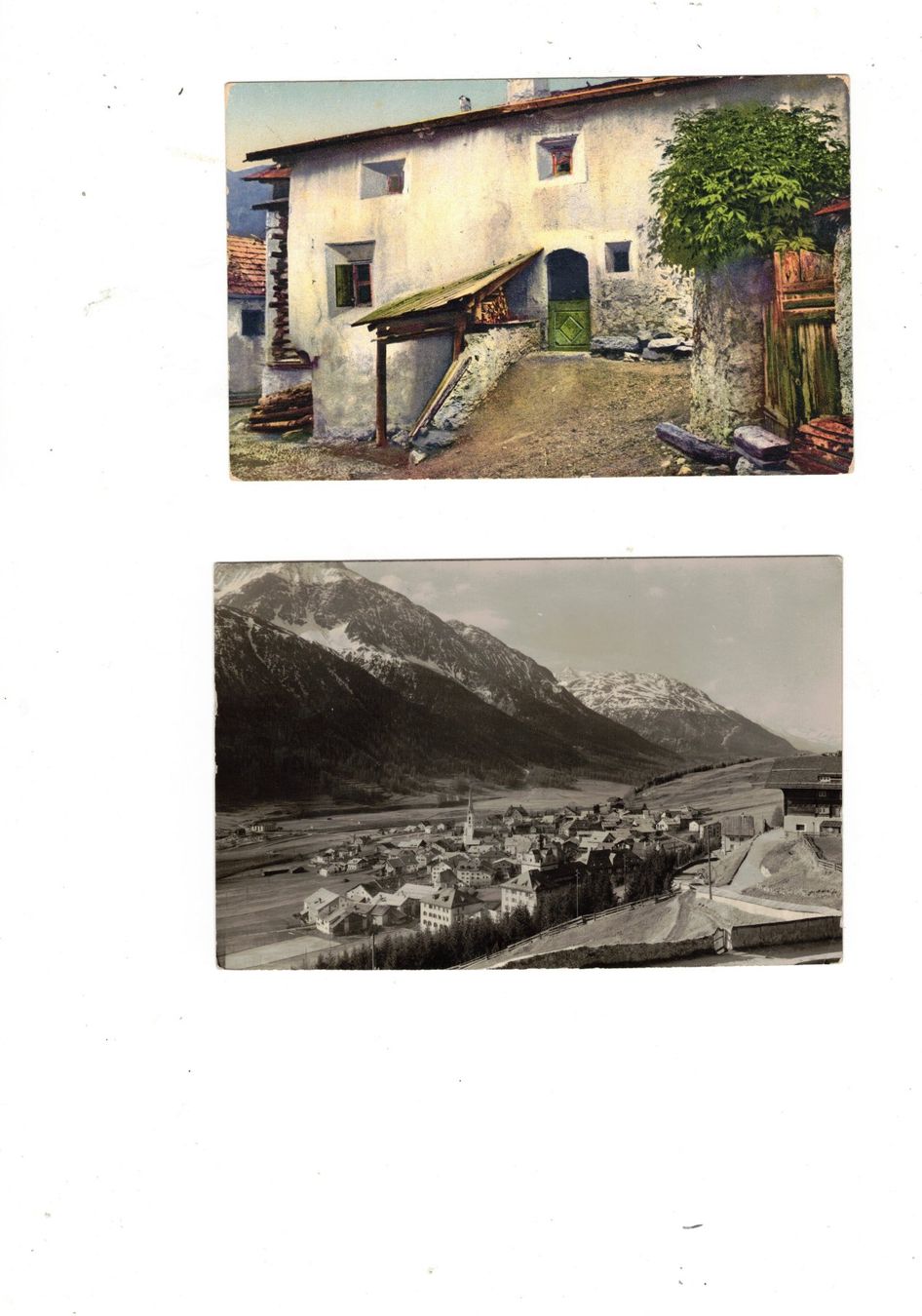 Cartoline postali: Zuoz Engadin alte Häuser Bündnerland – Usato da Widnau venduto da Seppl480
