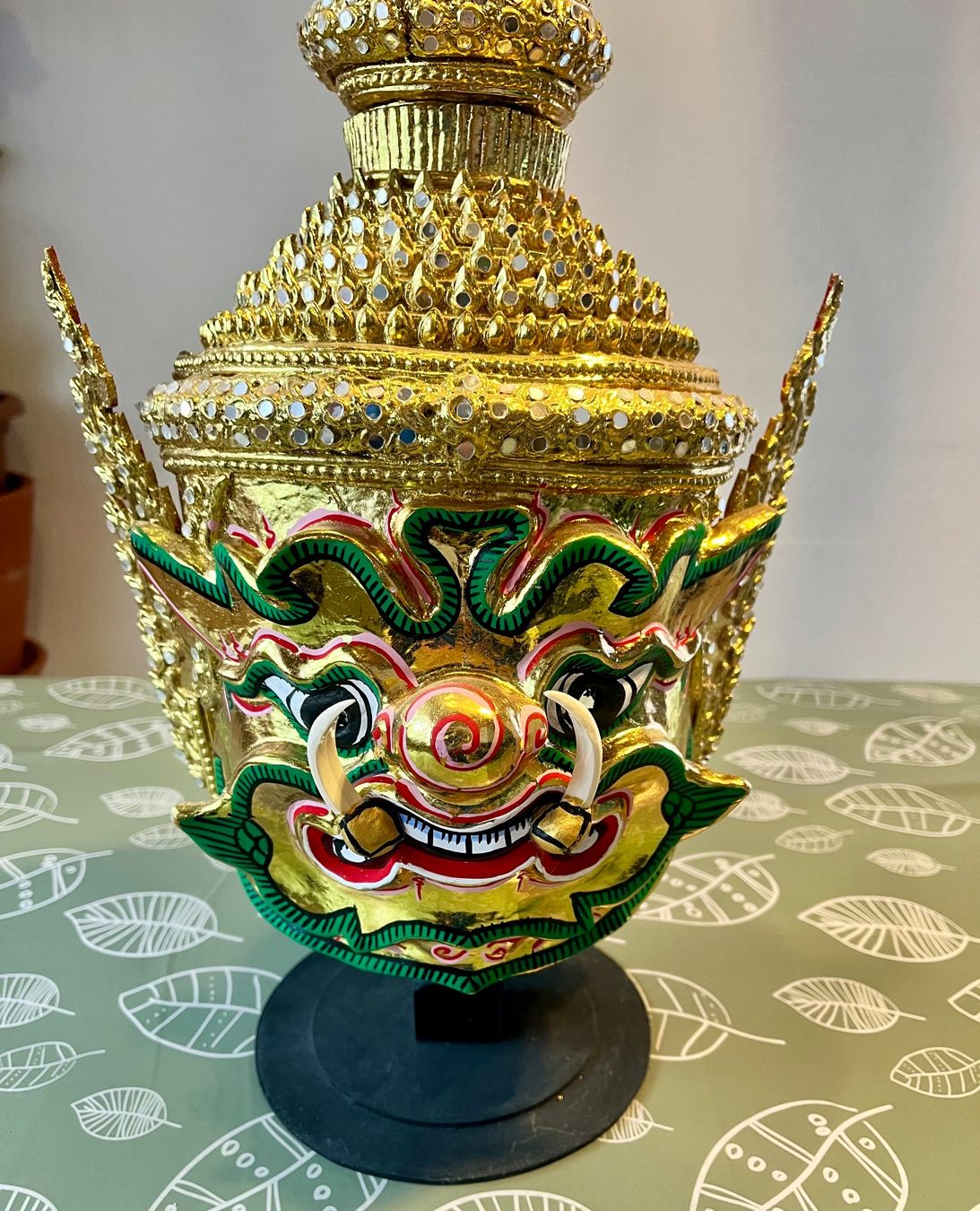 Tutte le decorazioni: Thai Khon Maske Deko / Farbe Gold – Usato da Uffikon venduto da san123day 4