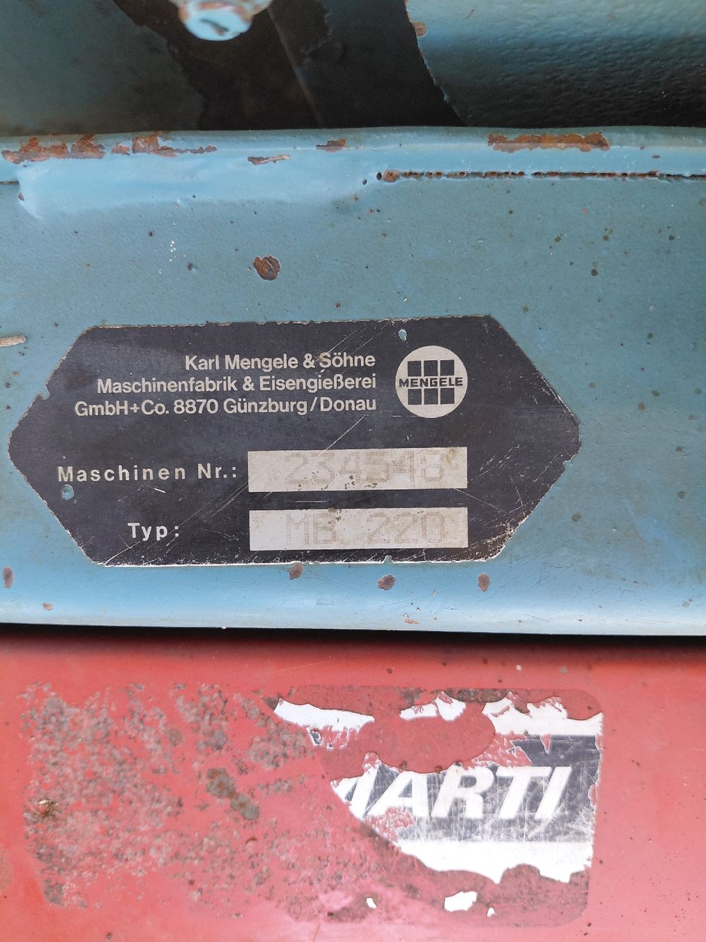 Déchiqueteuse: Maishäcksler Mengele MB 220 – D'occasion à Schongau par valtra05 4