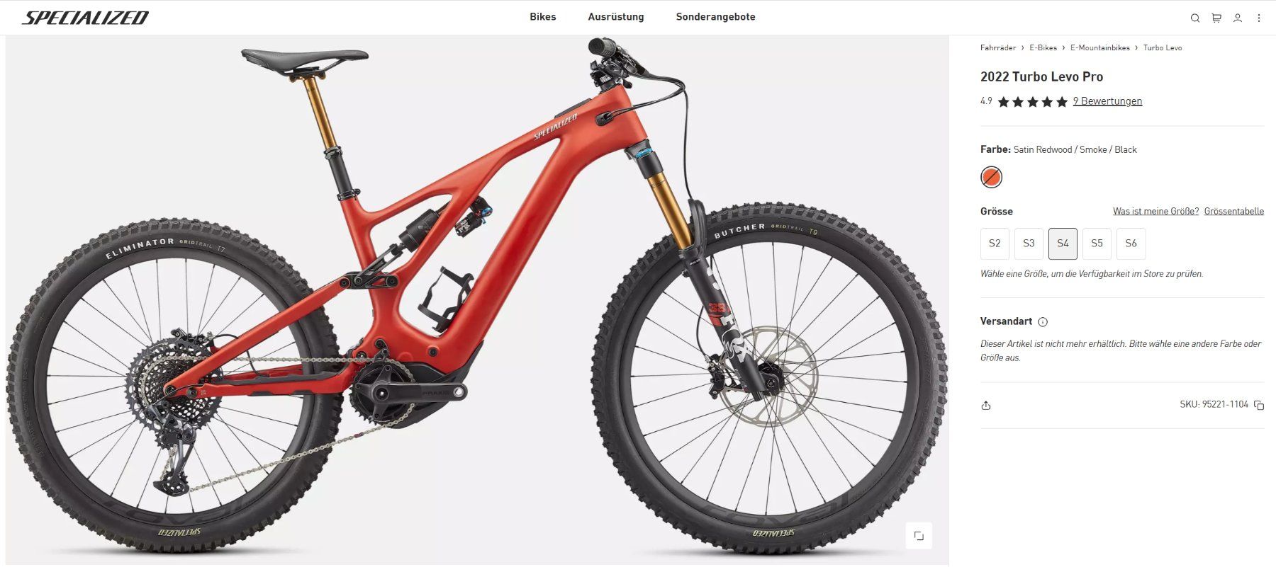 Specialized Biciclette: Specialized Turbo Levo Pro S4 als Frameset + Dämpfer - eBike – Usato da Schaffhausen venduto da Rushinroulette 8