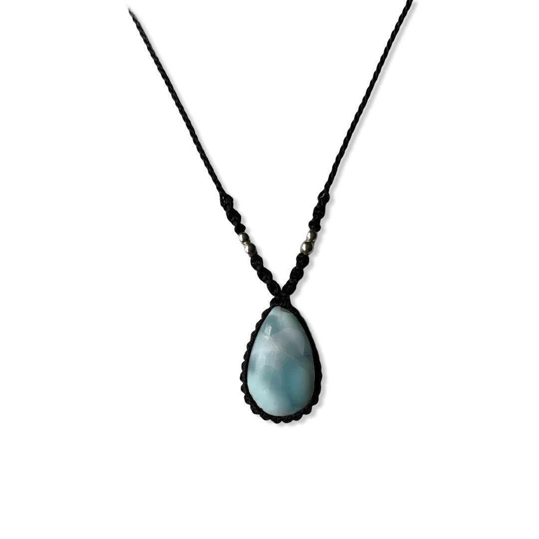 Catenine: LARIMAR EDELSTEIN KETTE, ATLANTISTEIN – Nuovo e nell'imballaggio originale da Zürich venduto da MEVAS-Schmuck 2