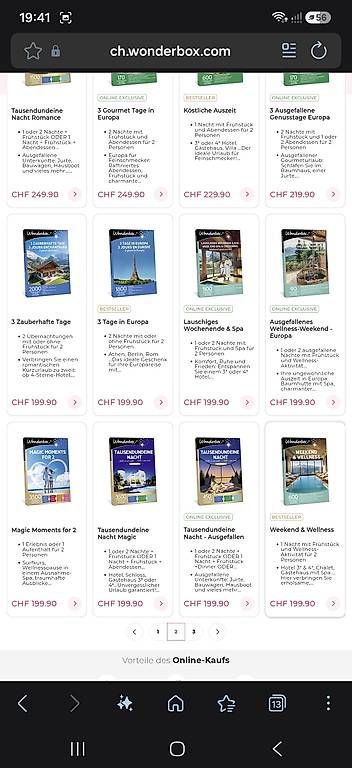 Bons: Wonderbox - 200 CHF Guthaben – D'occasion à Arth par ivana_11 3