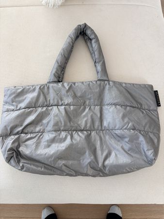 Sac Sephora matelassé argenté