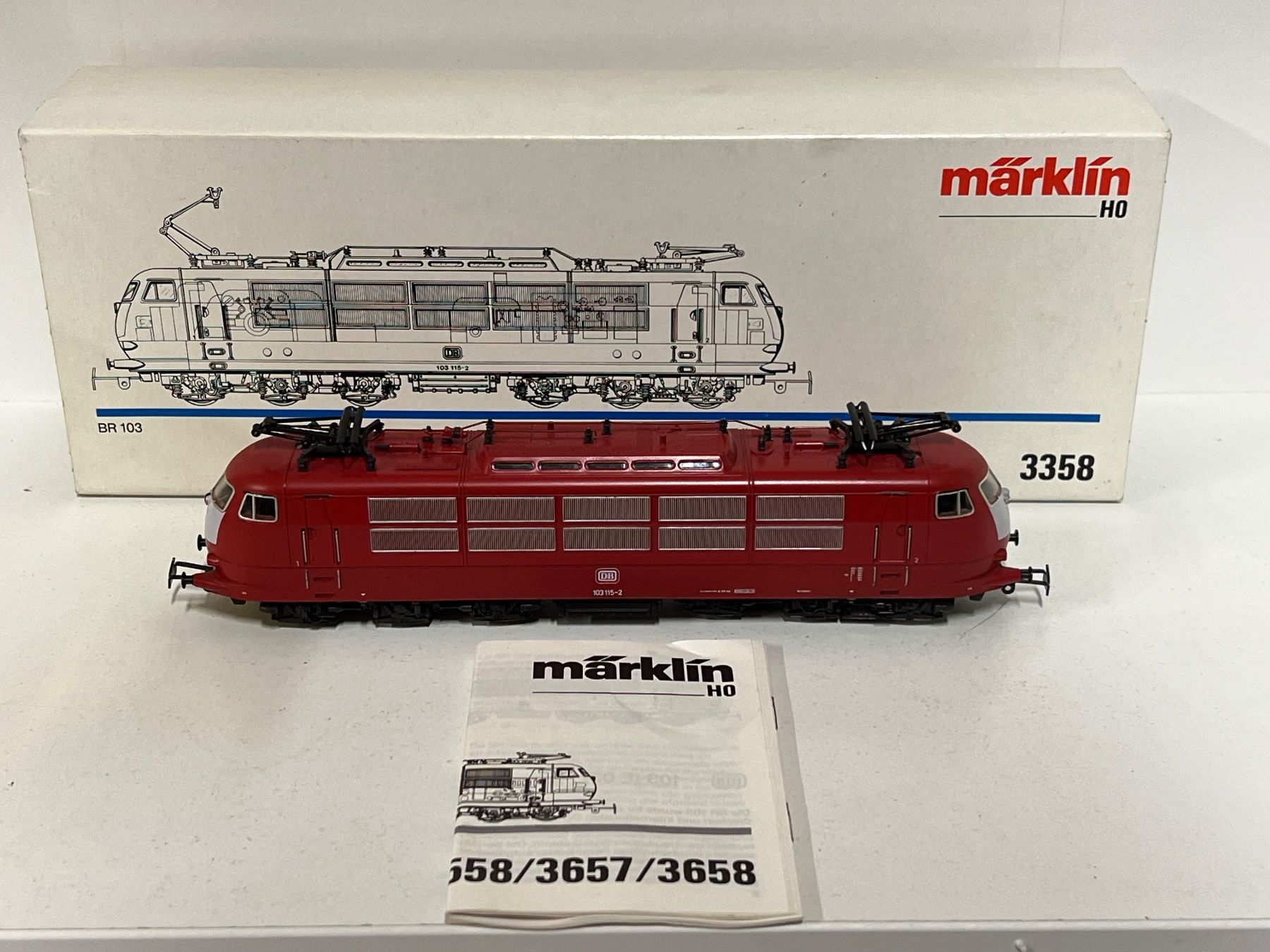 Märklin Modellini di ferrovie: Märklin 3358 BR 103   H0 AC ANALOG – Usato da Neuenhof venduto da ludovicco