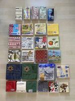 27 Packungen Servietten, verschiedene Motive und uni, Neu!