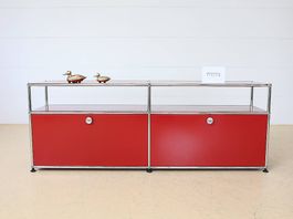 USM Haller Sideboard | Rubinrot 2x2 | Neuwertig