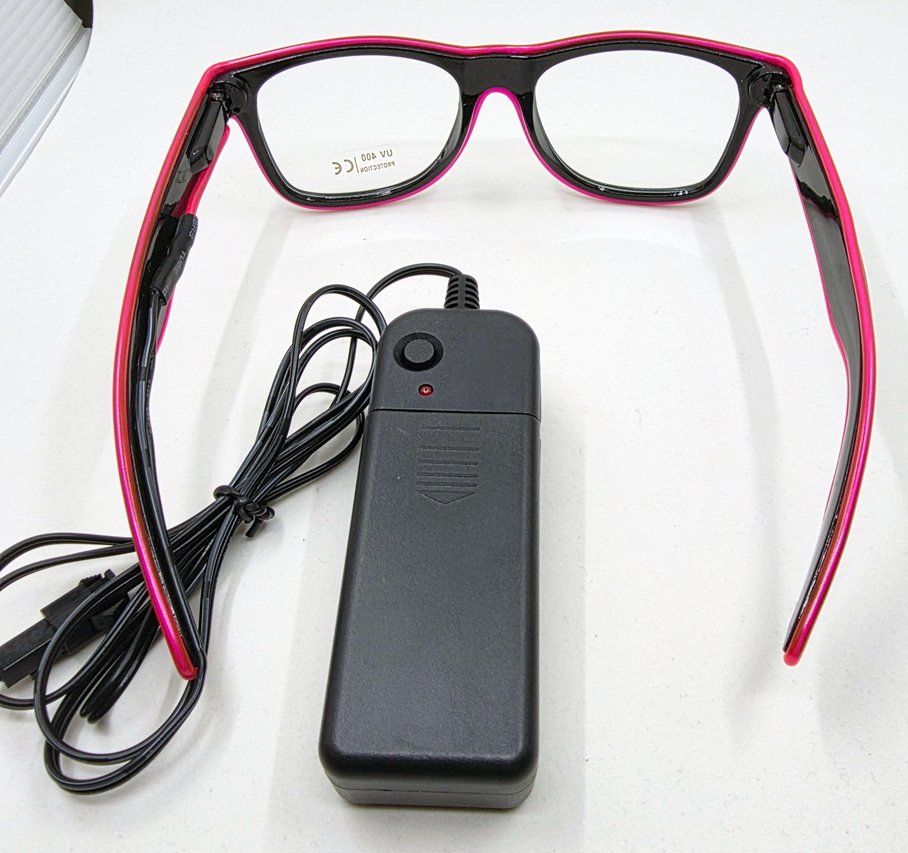 Brillen & Gläser: LED-Brille Neon Pink Frame – Neu (gemäss Beschreibung) aus Zürich von Numark 4