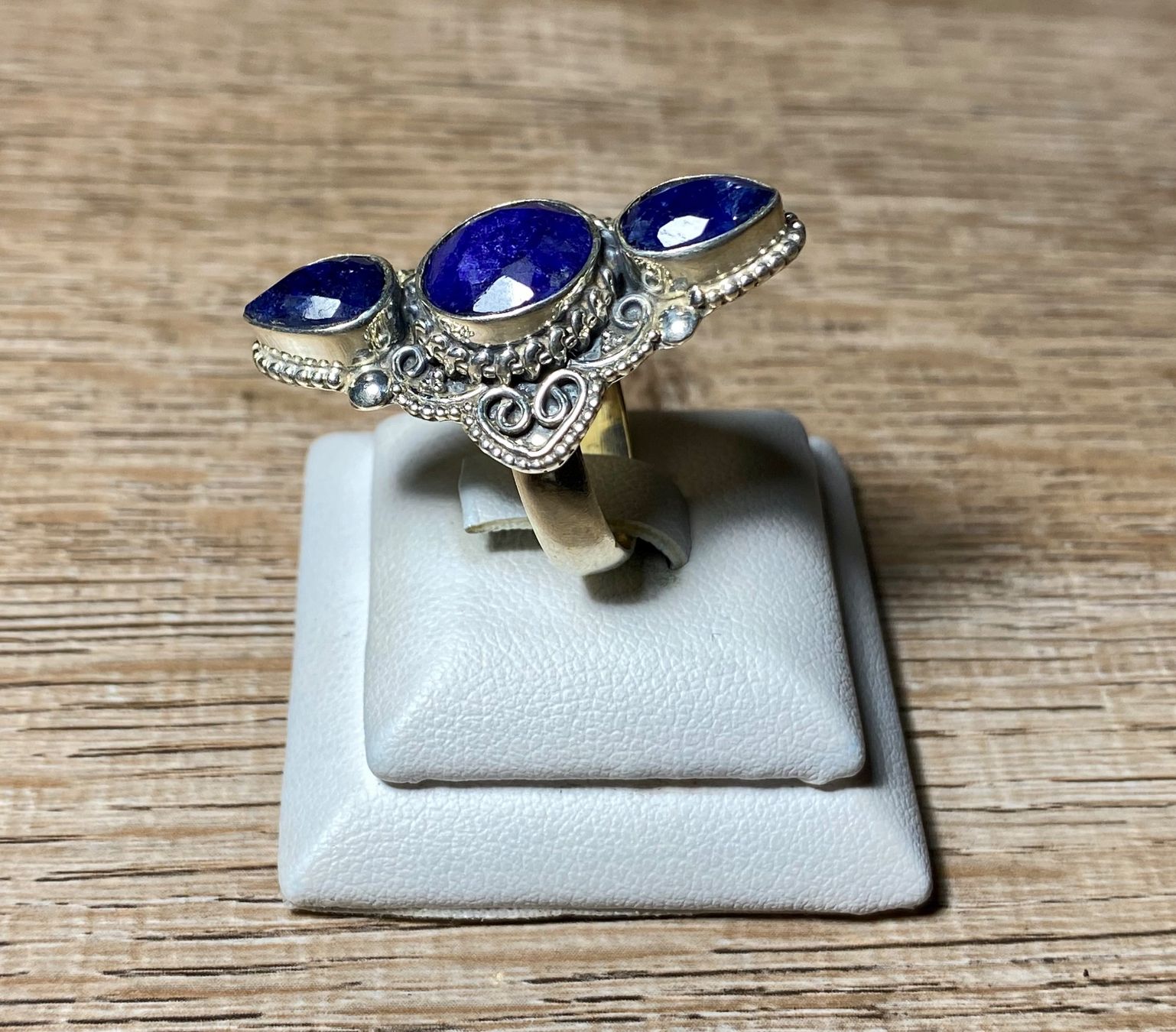 Anelli: orientalischer Silberring mit natürlichem Blauer Saphir – Nuovo e nell'imballaggio originale da Laax venduto da Kiki_Kingdom3 9