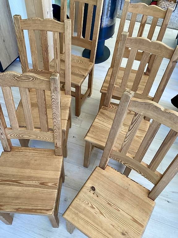 Sedie: Ensemble 6 chaises en bois massif – Usato da Grandson venduto da lilibubu 3