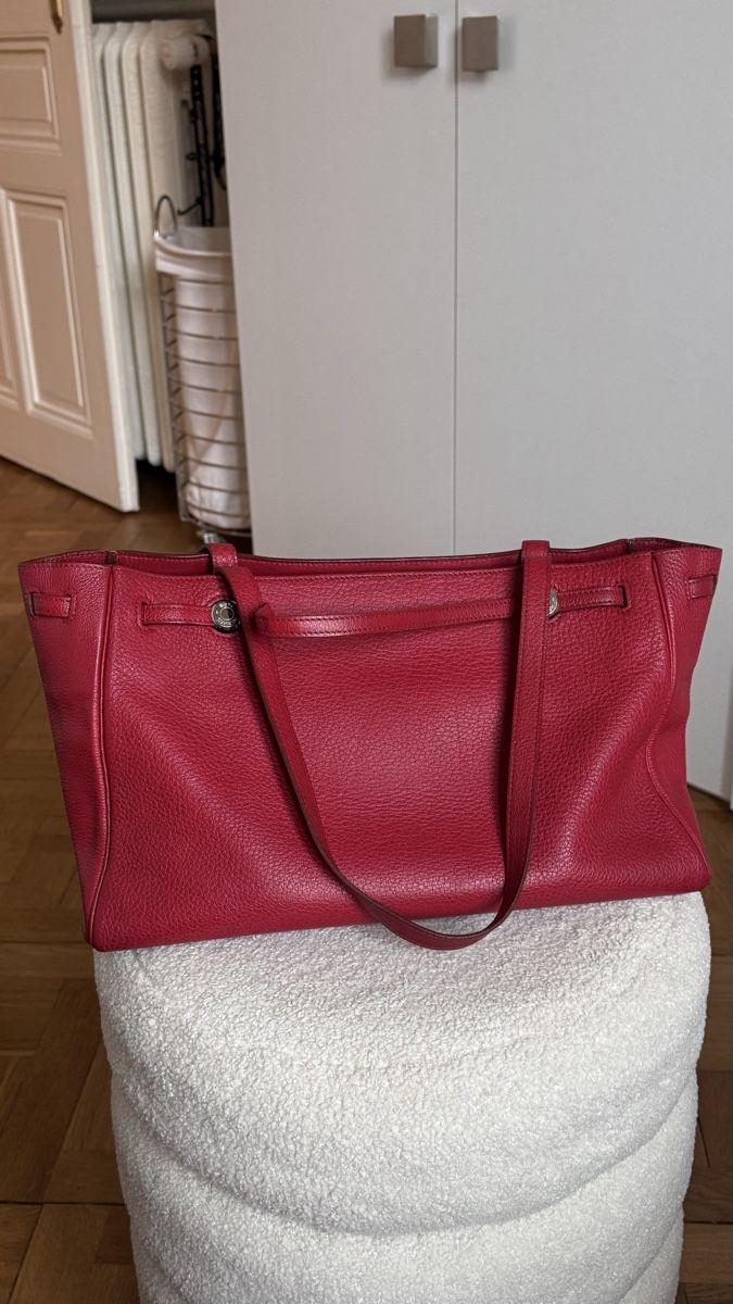 Hermès Borse da donna: Hermes red buffalo cabanas tote vintage – Usato da Genève venduto da val_5jbf 6