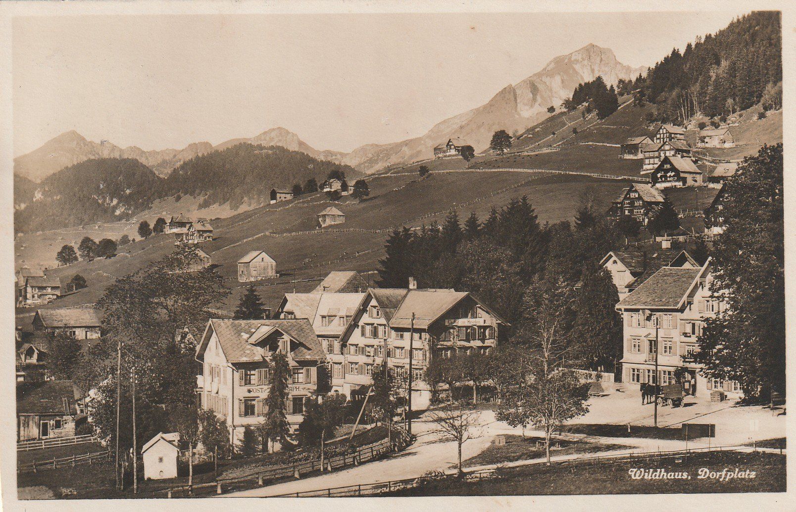 Cartoline postali: Wildhaus Dorfplatz – Usato da Rorschacherberg venduto da fratovi2