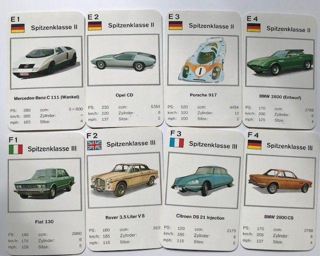 Giochi: Quartett Spitzenklasse internationale Autos – Usato da Zürich venduto da gigimai67 4