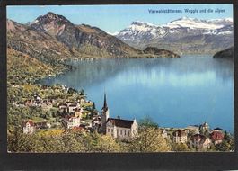 AK+ LU Weggis und die Alpen , 1935