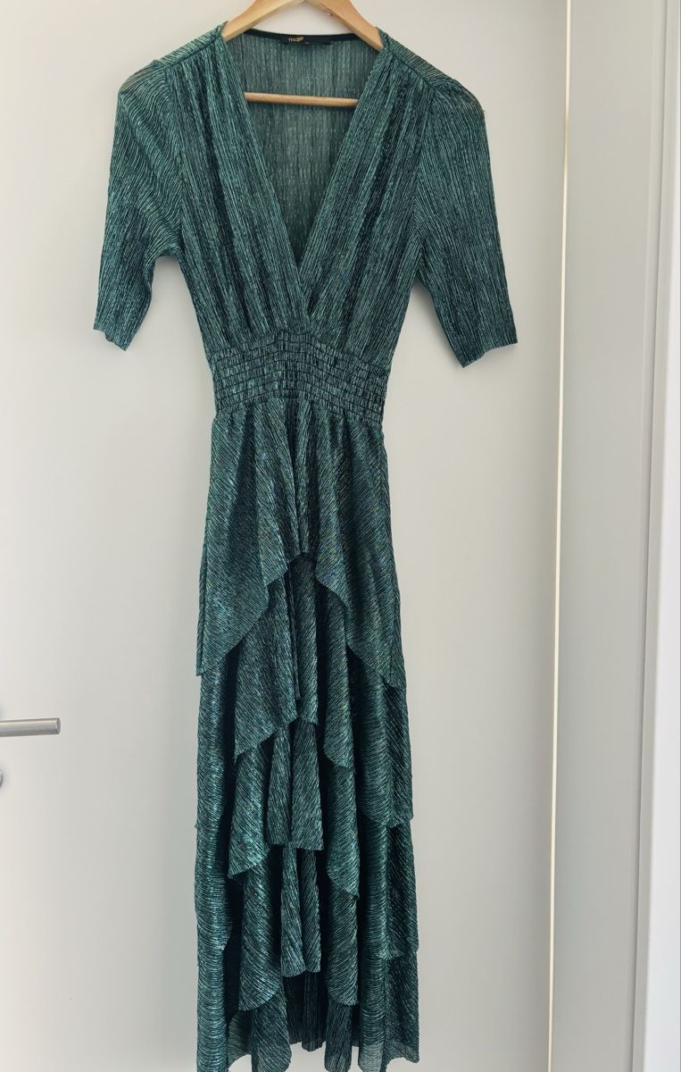 Maje Kleider: Robe Maje vert taille 36 comme neuve – Gebraucht aus Châbles FR von Chanao