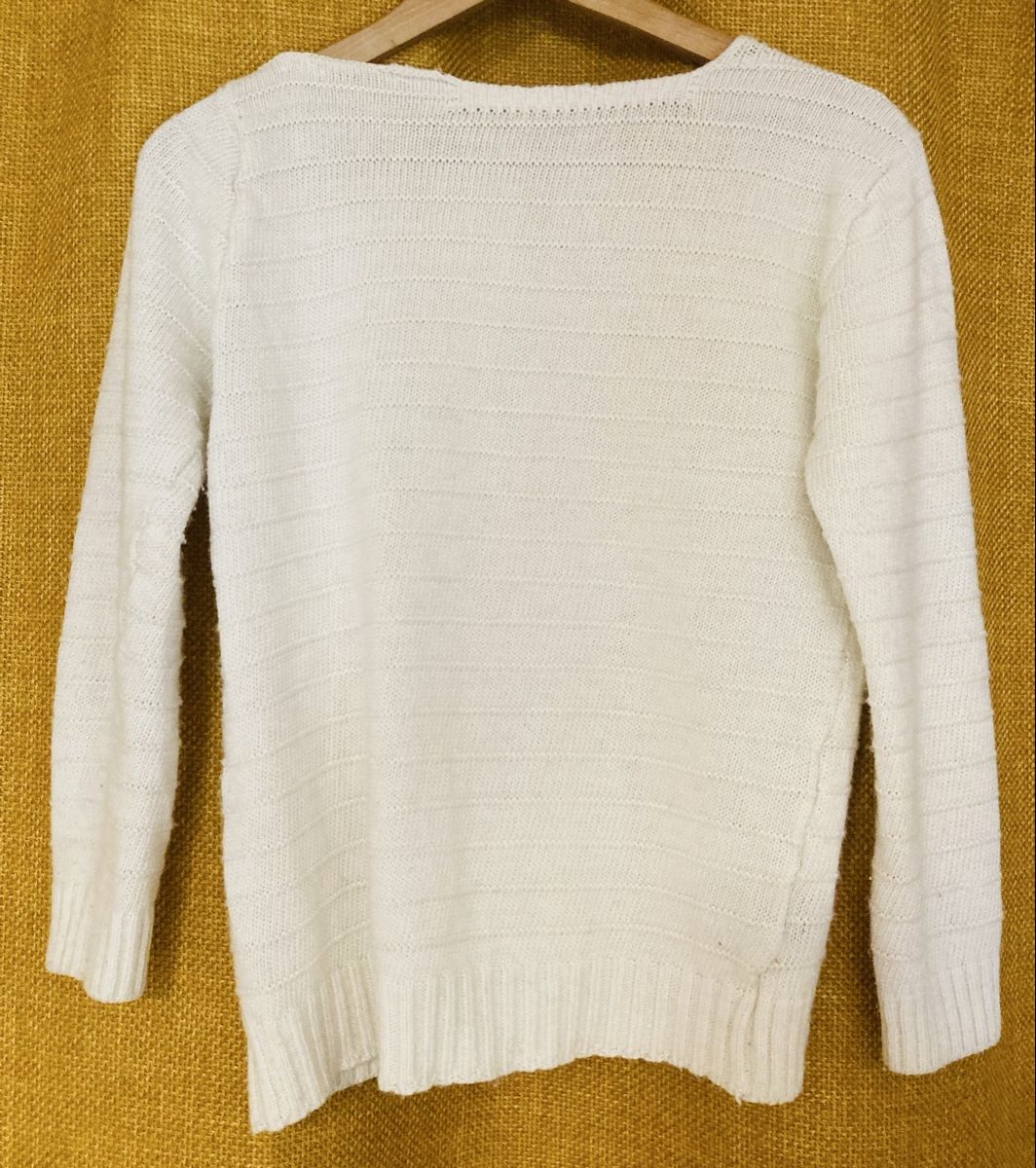 Pullover & Sweatshirts: Pullover blanc en coton – Gebraucht aus Ardon von hel_2sxp 2