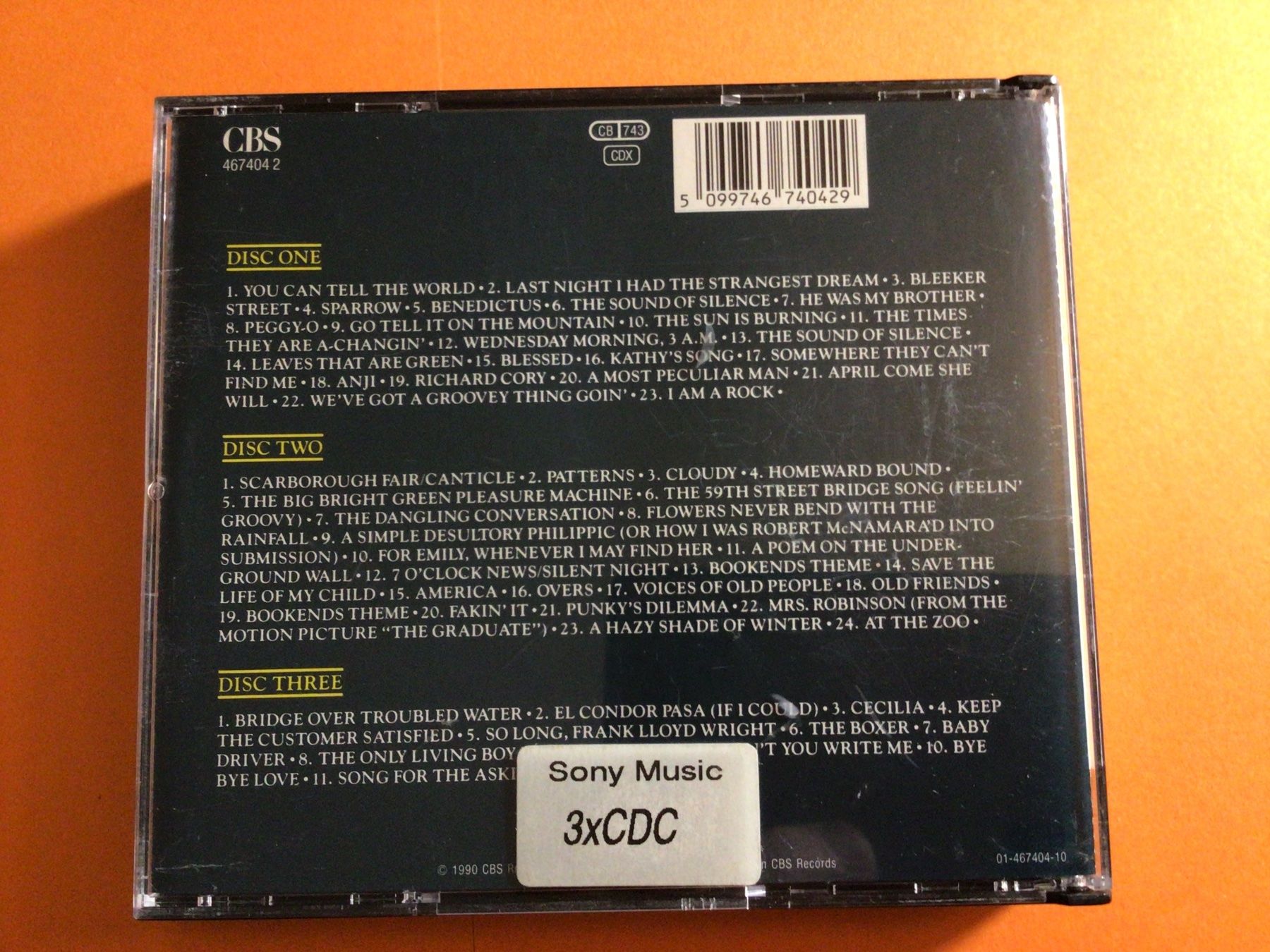 CD: SIMON & GARFUNKEL, Collected Works, 3 CDs, 1990 – Usato da Steinach venduto da Quarkie 3