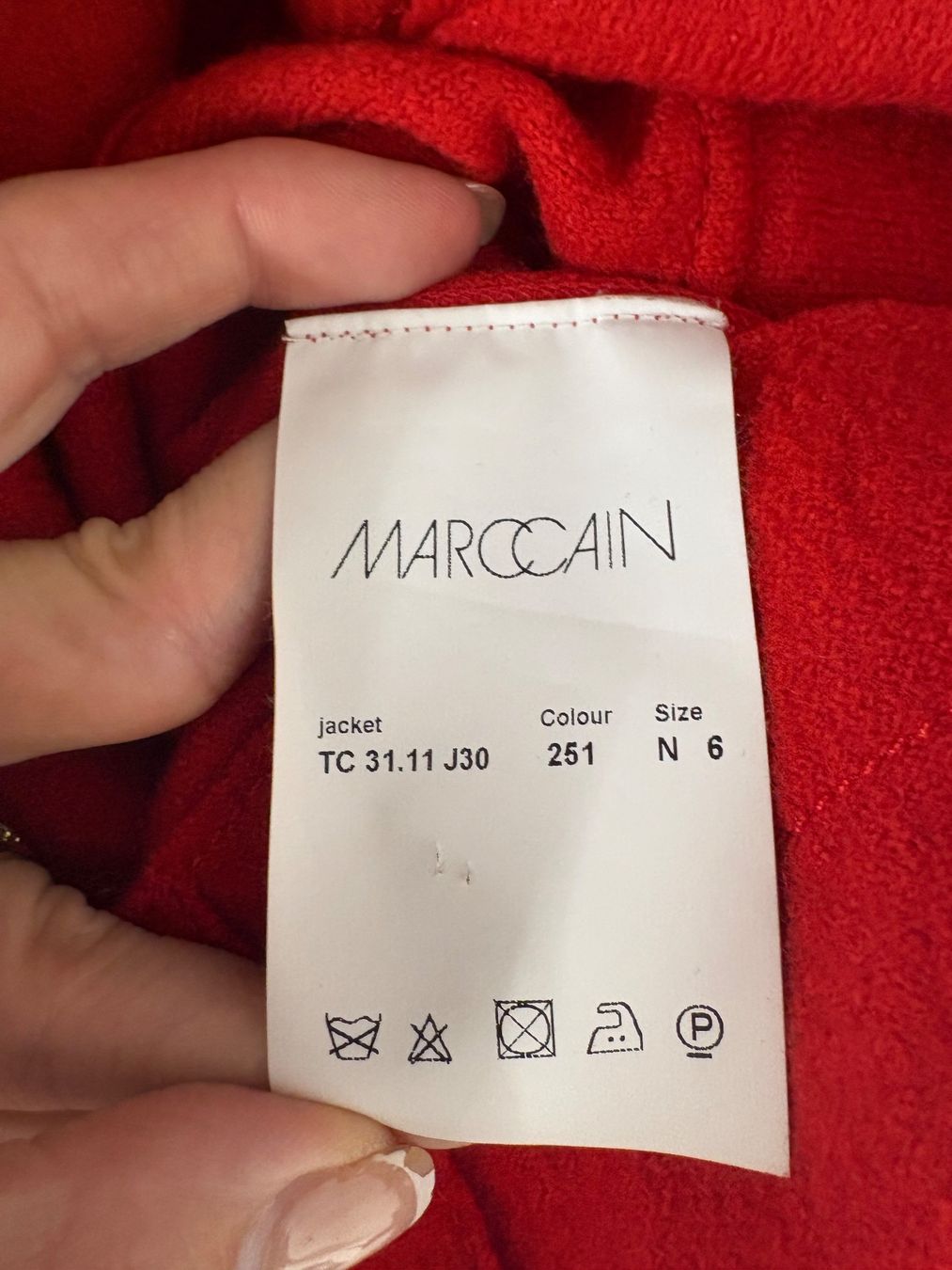 Marc Cain Jacken: Marc Cain Blazer aus Wolle Gr. 44 rot – Neu (gemäss Beschreibung) aus Regensdorf von secondchancefashion 3