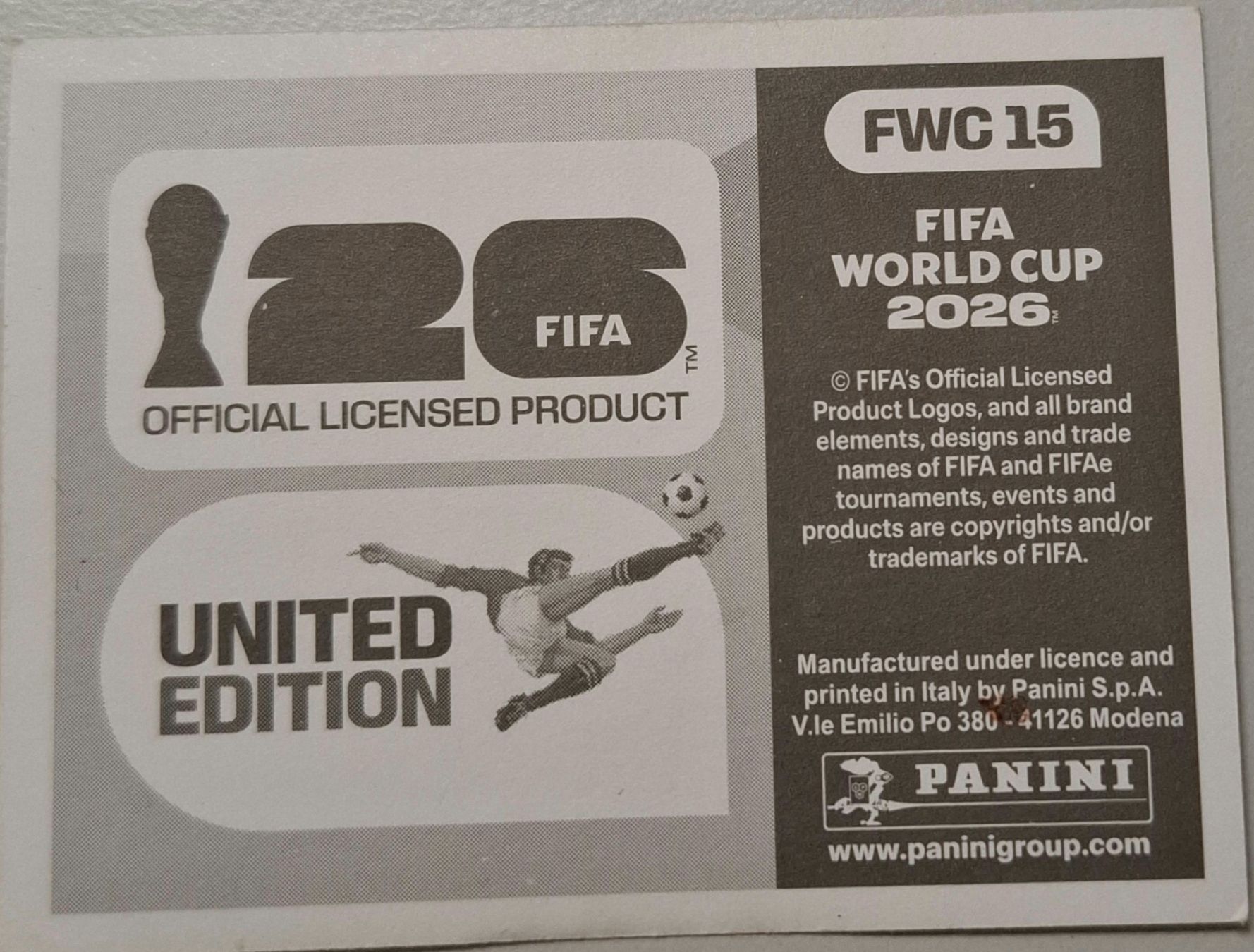 Panini Carte collezionabili: WM 2026 Paninibild Nr. FWC 15 – Nuovo e nell'imballaggio originale da Rotkreuz venduto da keerthdi 1