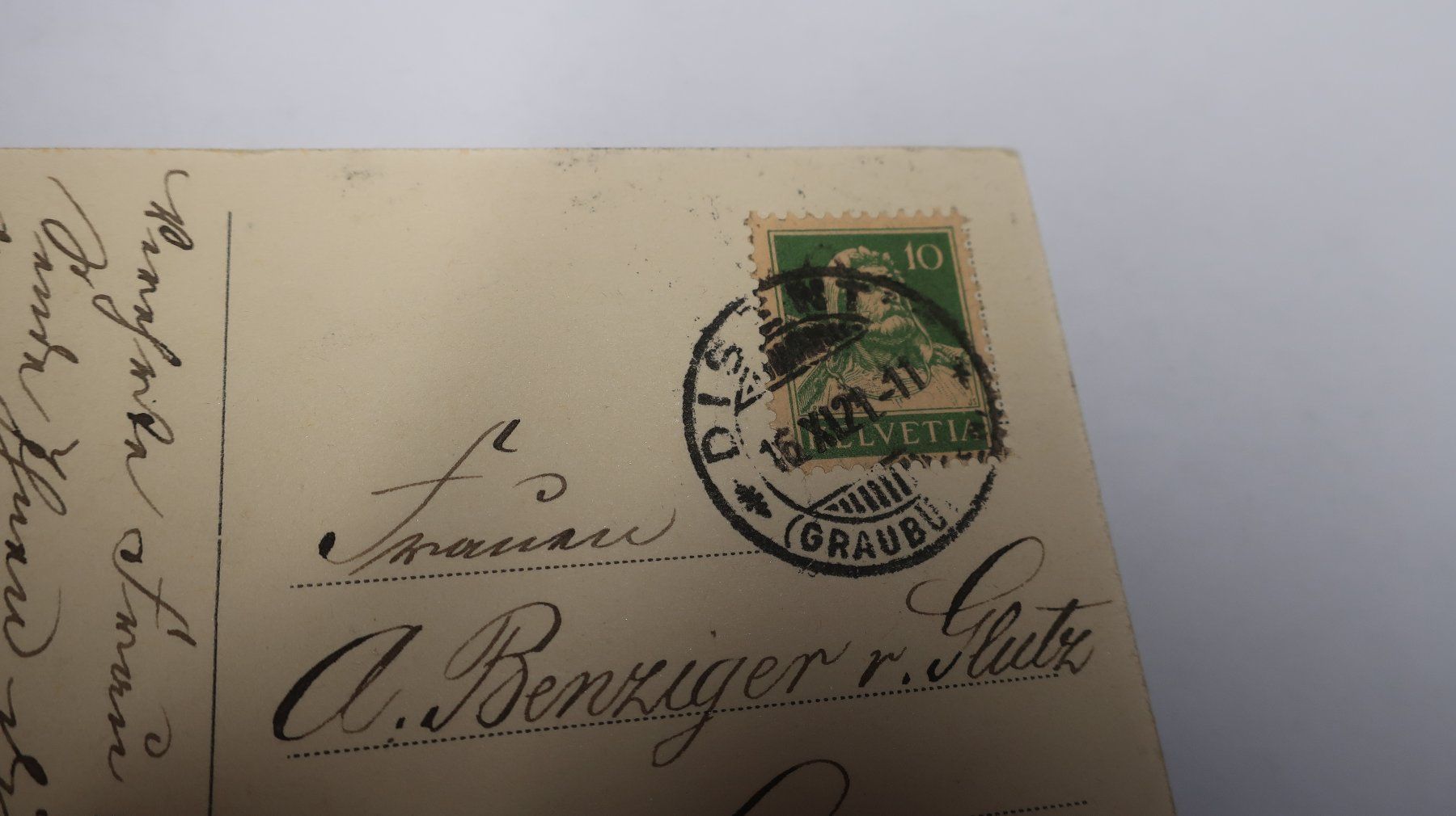Ansichtskarten: Kloster Disentis  1921 – Gebraucht aus Cormoret von Pascalll2001 4