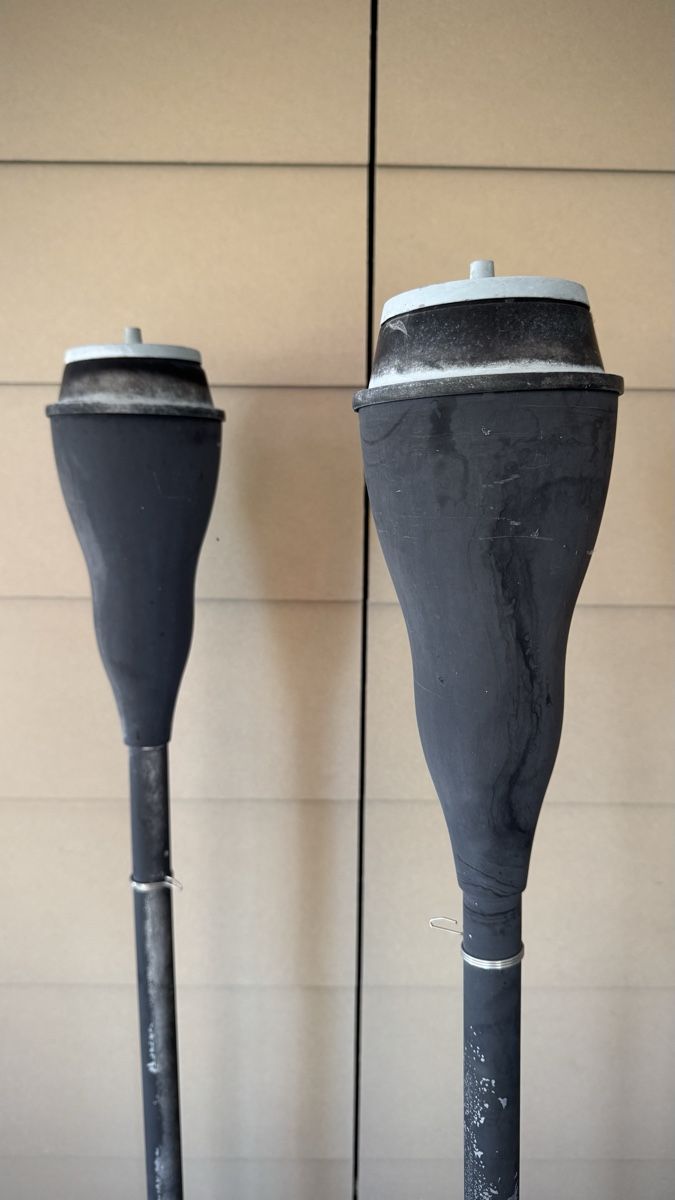 Lampes: Gartenfackeln Betonfuss 2er Set  – D'occasion à Fislisbach par Stella_85 2