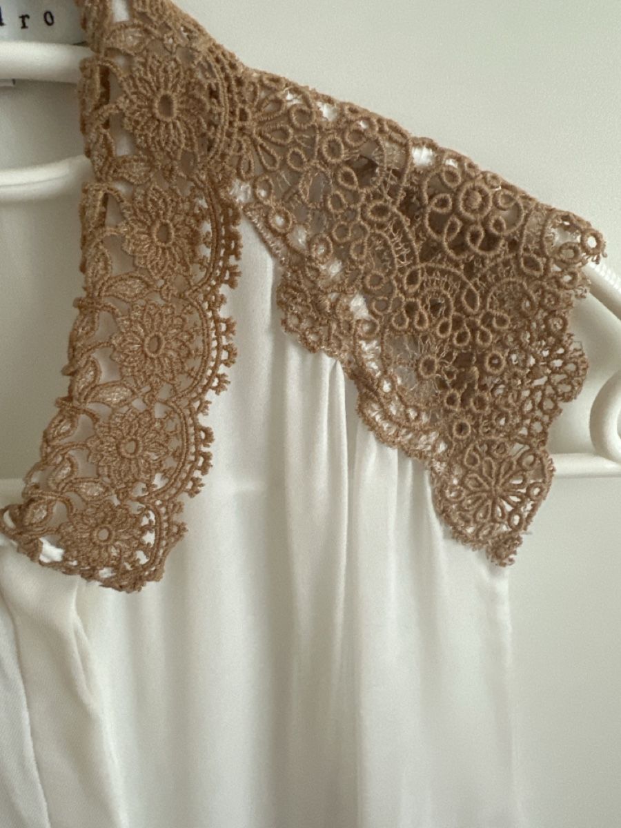 Sandro Camicette: Sandro Blouse white lace collar size 1 – Usato da Binningen venduto da can_s2yh 2