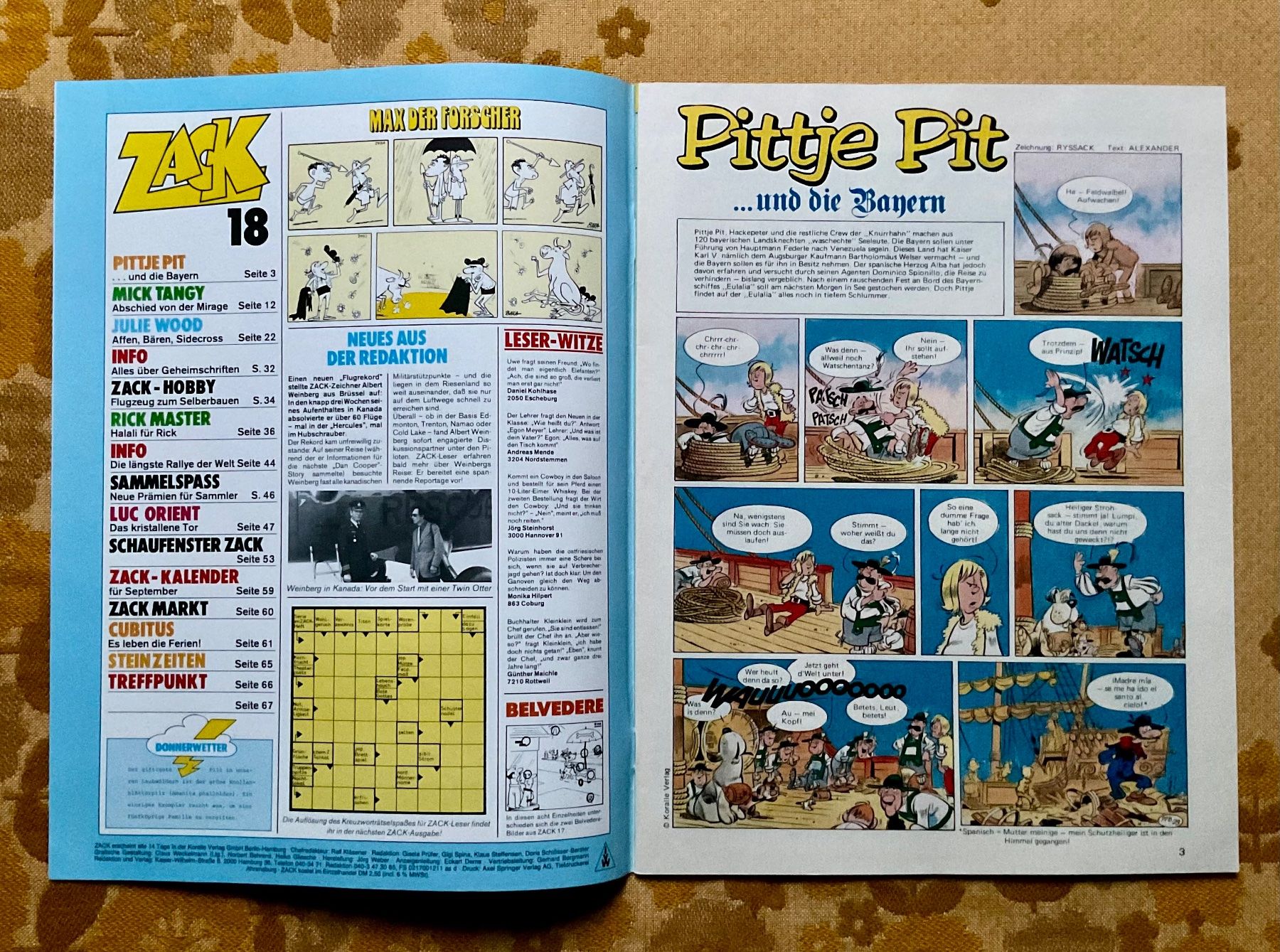 BD: Zack Heft Nr 18 von 1978 – D'occasion à Endingen par nathan05 1