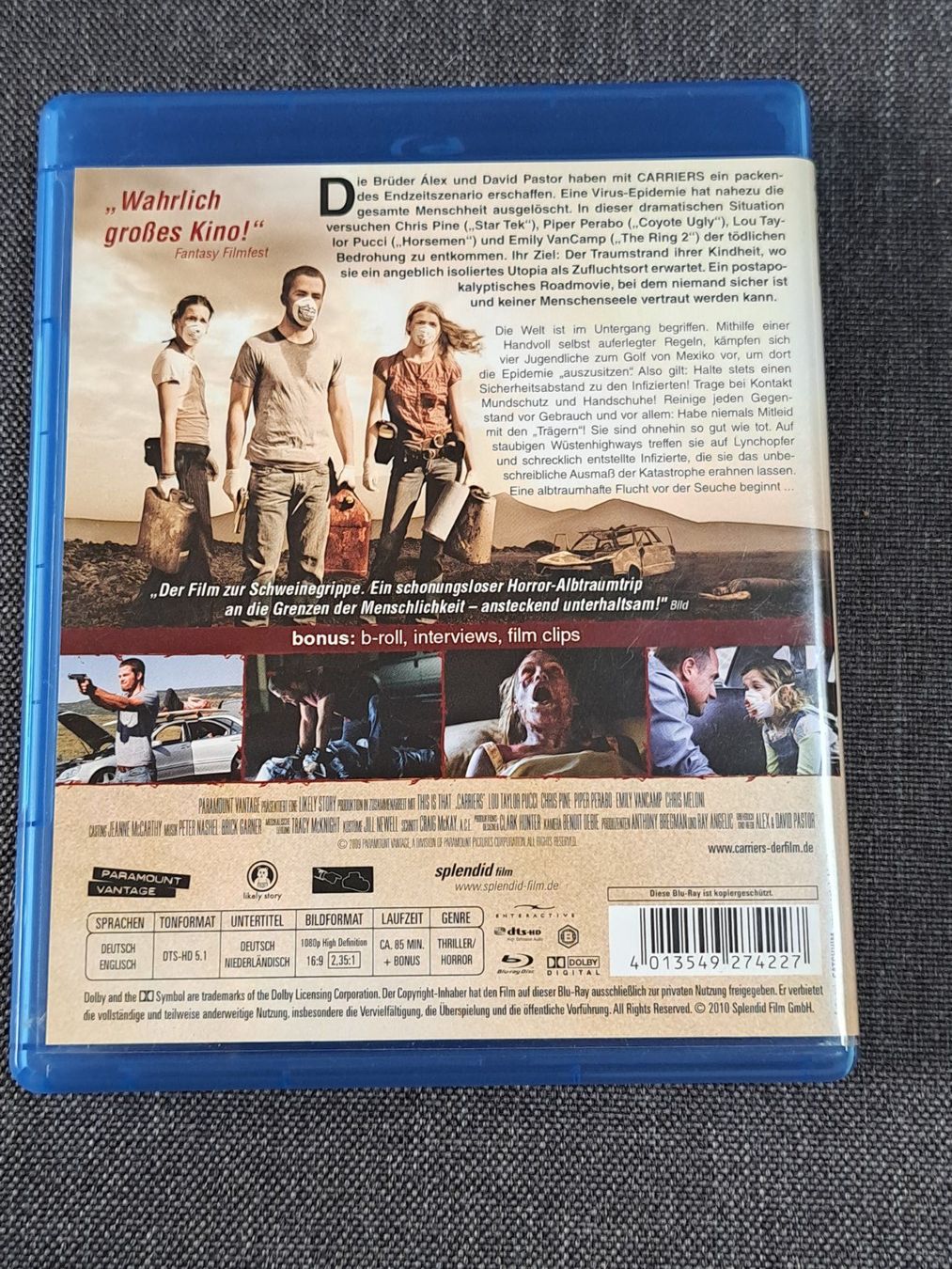 Tutti i DVDs: Blu-ray CARRIERS, Special Edition – Nuovo (secondo la descrizione) da Unterseen venduto da Kanica 1