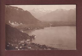 CHILLON et Villeneuve vus de GLION - 1915