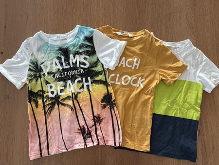 3x H&M T-Shirts Size EUR 110/116 US 4-6Y