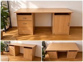 Schreibtisch aus Holz – praktisch & geräumig