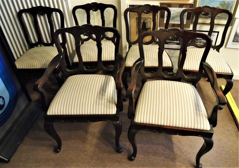 6 ALTE STÜHLE ( 2 X MIT ARMLEHNE 4 X OHNE ) Kaufen auf Ricardo