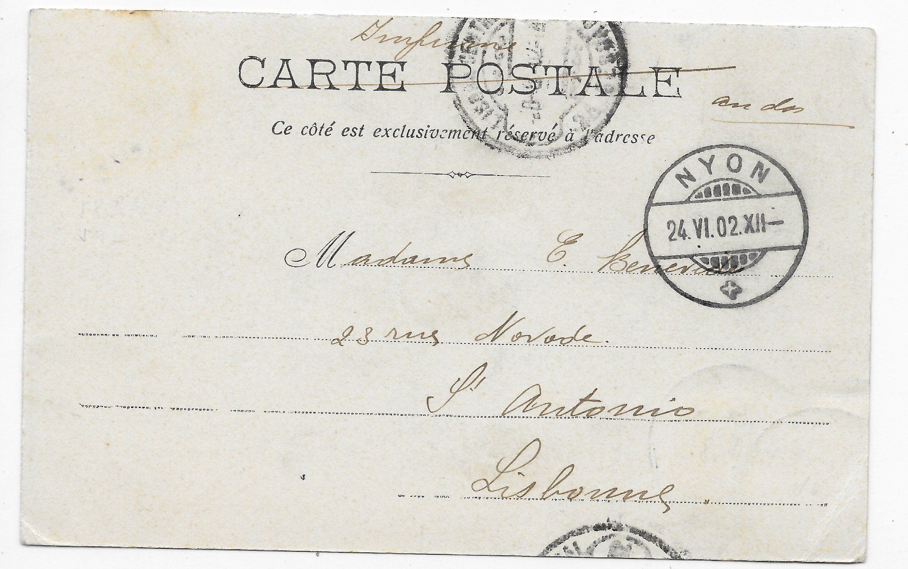 Cartoline postali: St-Gingoph - La Frontière um 1902 – Usato da Hefenhofen venduto da Richsalz 1