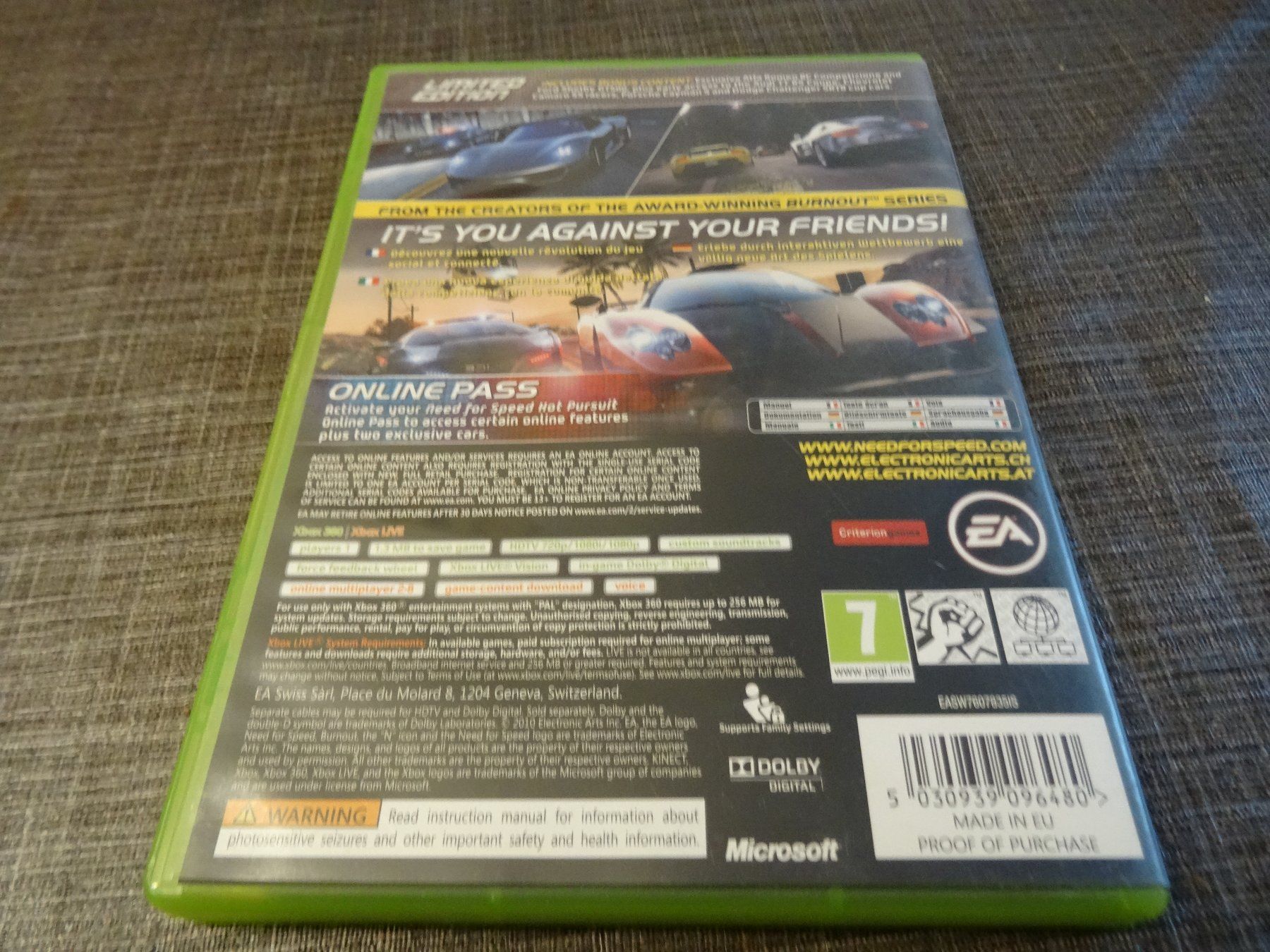 Nintendo Giochi: Need for Speed - Hot Pursuit XBOX 360 – Usato da Olten venduto da Disc-Ausverkauf 2