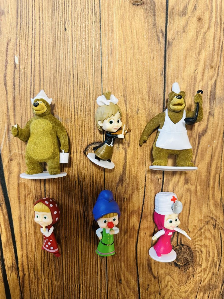 Statuette: Masha und der Bär Figuren 6er Set  – Nuovo (secondo la descrizione) da Scuol venduto da ricos81 1
