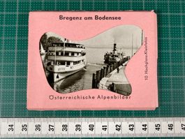 Bregenz, Bodensee, alte Souvenir Photo Mappe, Tourismus