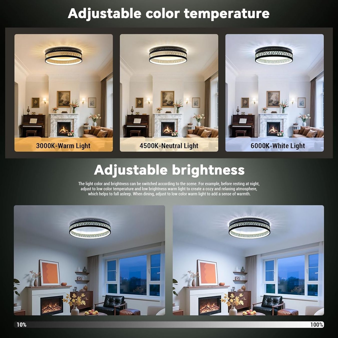 Lustres & lampes de plafonds: LED Deckenleuchte Mit Fernbedienung – Neuf avec emballage d'origine à Gränichen par omniadeals 4