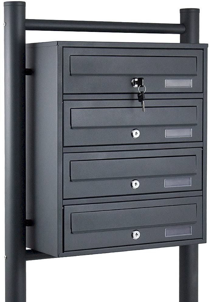 Altro per la casa: Bituxx 4er Standbriefkasten Grau – Nuovo e nell'imballaggio originale da Bottighofen venduto da zaap 1