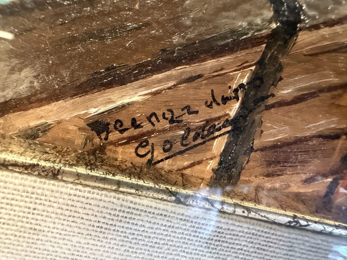 Gemälde: Gemälde  mit Unterschrift Pastel – Gebraucht aus Strengelbach von RaenAntikDesign 1