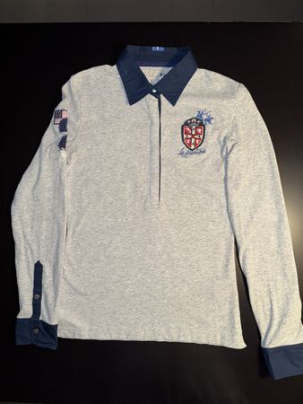 La Martina Polo Shirt Gr. S Boston Polo Club langarm grau