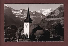 Kirche FRUTIGEN mit Balmhorn-Altels