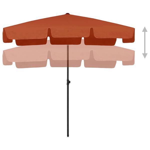 Ombrelloni: Strandschirm Terrakottarot 200x125 cm – Nuovo e nell'imballaggio originale da Bühler venduto da DealHaus_Ostschweiz 1