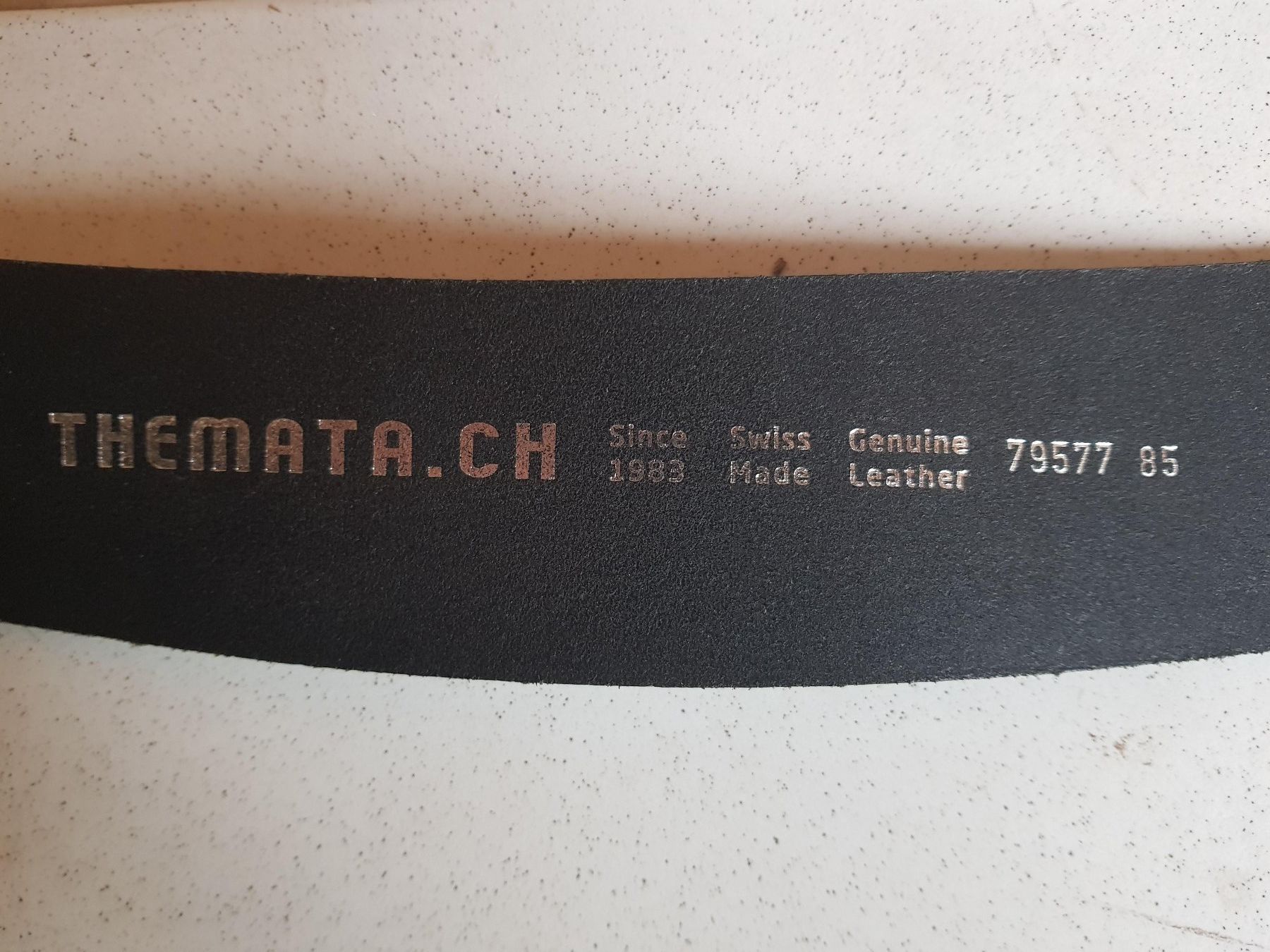 Cinture: Themata Ledergürtel, breit, schwarz, 85 – Usato da Zezikon venduto da Upsetter 3