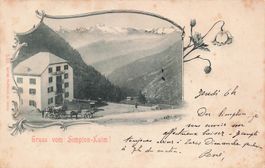 Simplon Kulm (VS) Hotel Bellevue und Alpenpanorama Sorgfalt