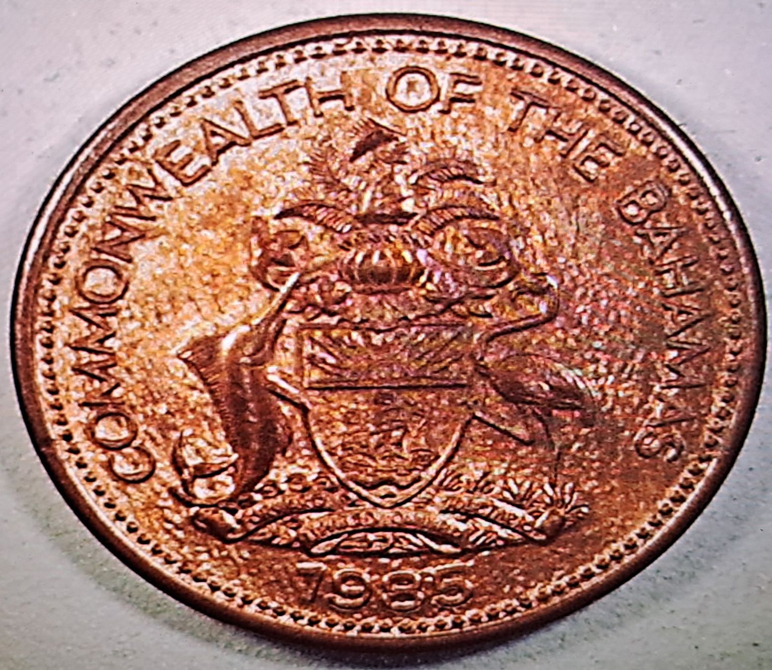 Alle Münzen: Bahamas 1 Cent, 1985 – Gebraucht aus Tenniken von mik_6mxg 5