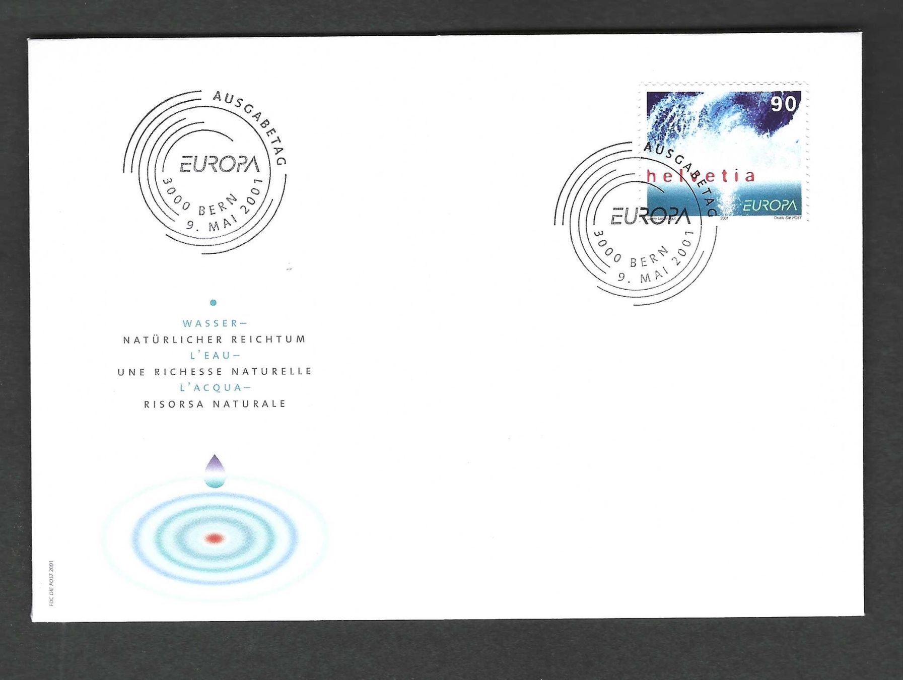 Alle Briefmarken: CH FDC Einzelmarke 2001 – Gebraucht aus Koblenz von Markenhimmel