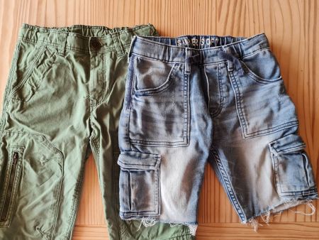 Shorts taille 122 (lot de 2)